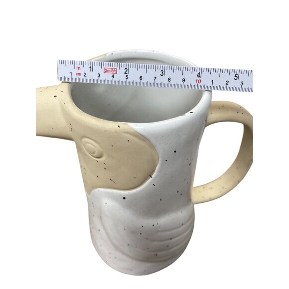 OpalHouse Toucan Bird Stoneware white tan pictcher SKU 9663 - Picture 9 of 11